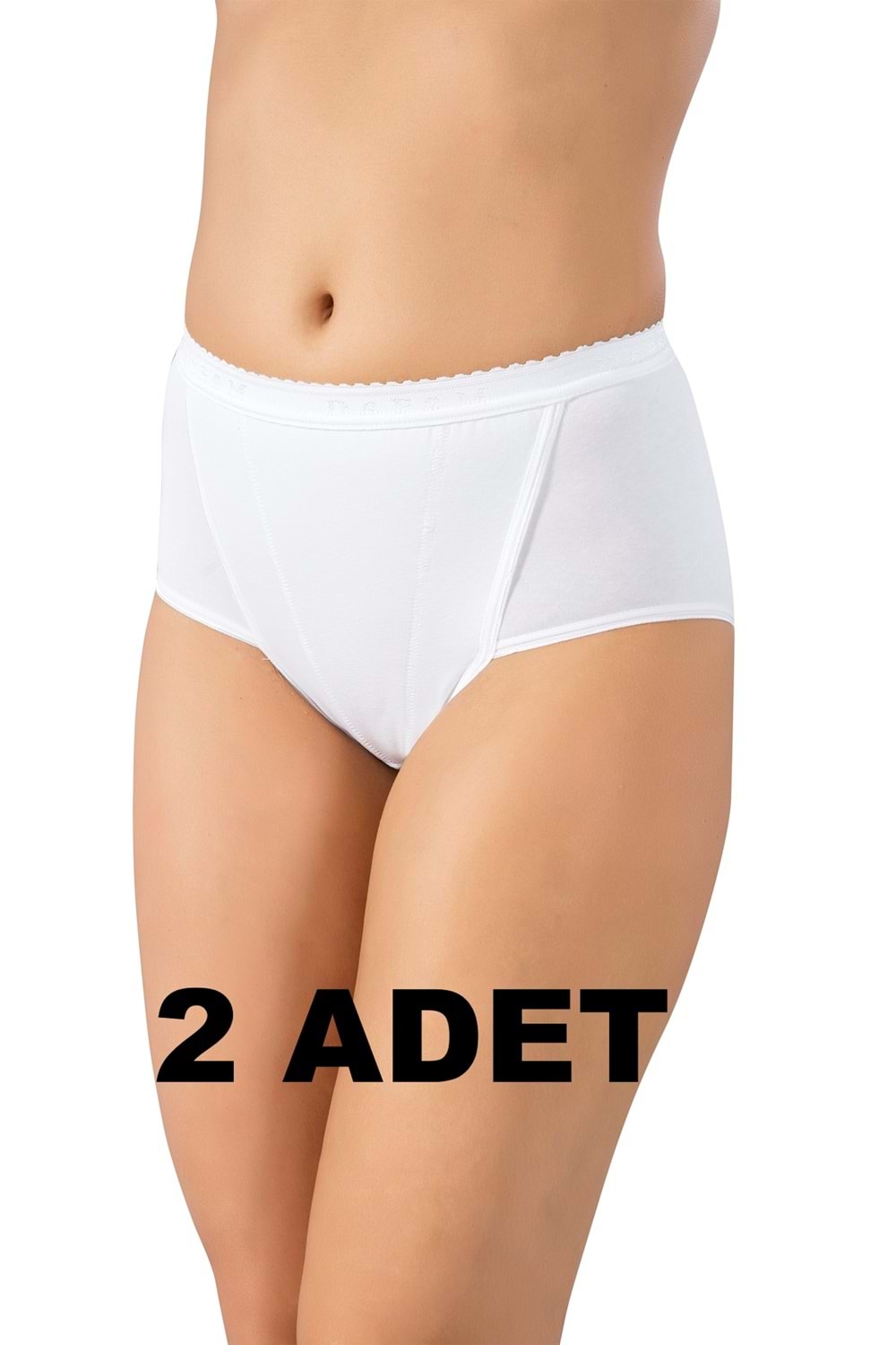 LuxDrm 2 Adet 491 Kadın Toparlayıcı Bato Külot Beyaz Ld3