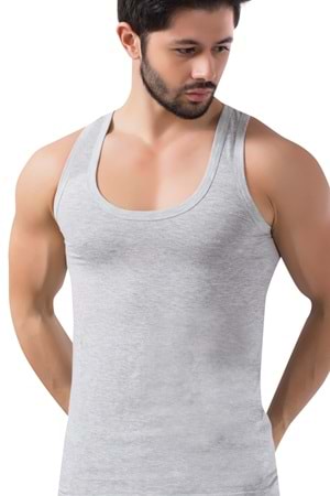 LuxDrm 155 Erkek Cotton Penye Atlet Gri ld3