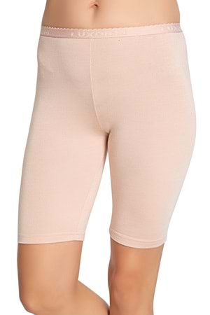 LuxDrm 3001 Kadın Bambu Ağlı Battal Dizüstü Tayt Ten ld6