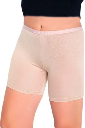 LuxDrm 3002 Kadın Bambu Mini Kısa Tayt Ten ld3
