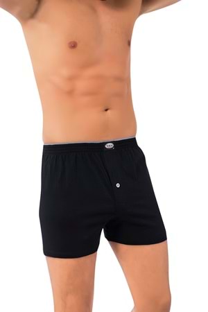 LuxDrm 315 Erkek Havlu Bel Cotton Penye Boxer Lacivert ld3