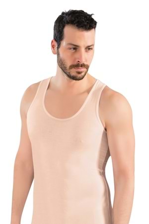 LuxDrm 3900 Erkek Bambu Likralı Hayalet Atlet Ten ld3