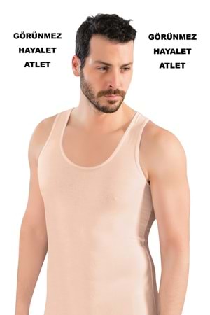 LuxDrm 3900 Erkek Bambu Likralı Hayalet Atlet Ten ld2