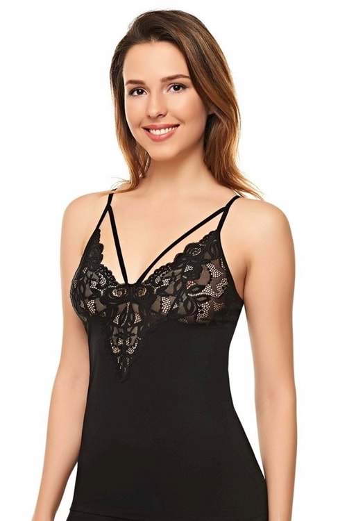 Belinay 6000 Dantelli İp Askılı Atlet