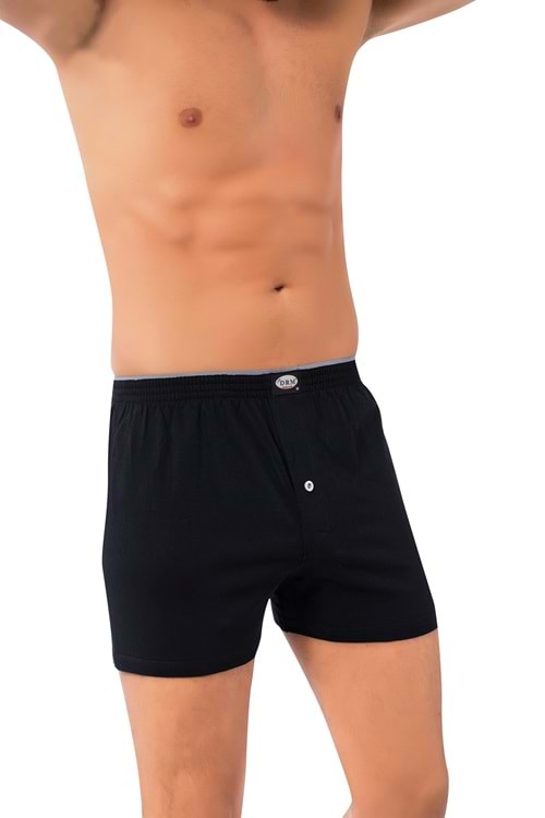LuxDrm 315 Erkek Havlu Bel Cotton Penye Boxer Lacivert ld3