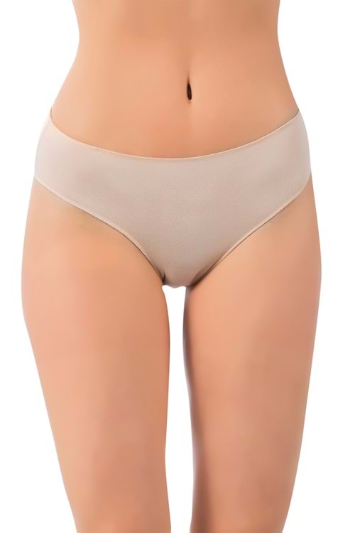 LuxDrm 3150 Kadın Bambu İz Yapmaz Bikini Külot Ten ld3