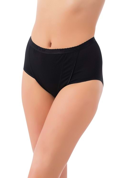 LuxDrm 491 Toparlayıcı Kadın Bato Külot Siyah Ld4